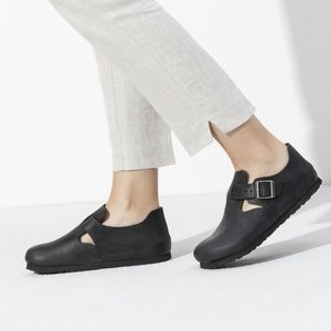 Birkenstock London Black Oiled Leather